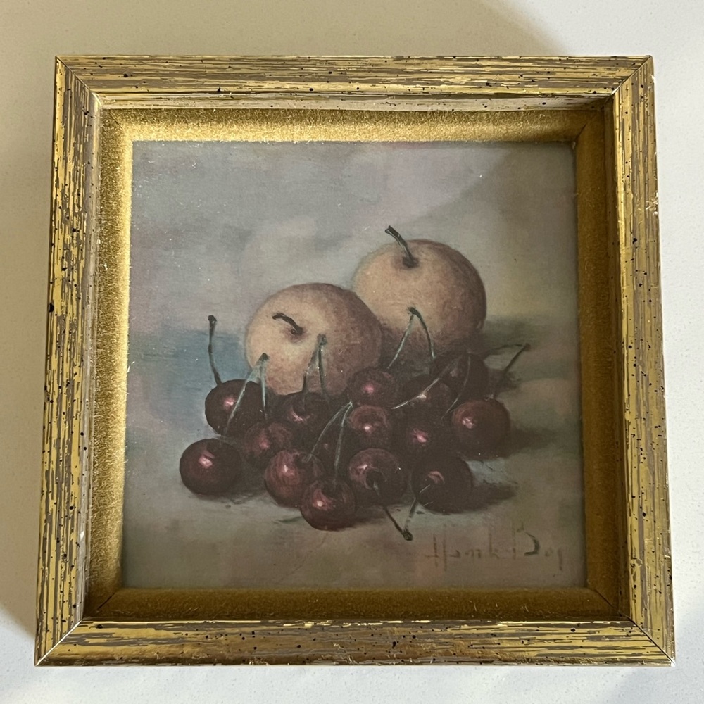 Vintage Henk Bos Framed Fruit Prints Set of 2 - Picture 5 of 10